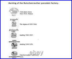 Antique Porcelain Oatmeal Bird Figurine Hutschenreuther Germany Art Sculpture