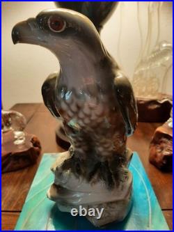 Antique Porcelain Pre-1900 Nicely Detailed Colorful Eagle. Superb Condition