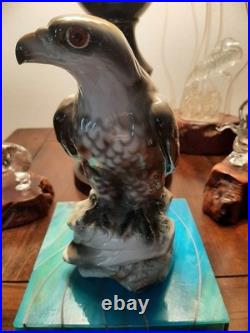 Antique Porcelain Pre-1900 Nicely Detailed Colorful Eagle. Superb Condition