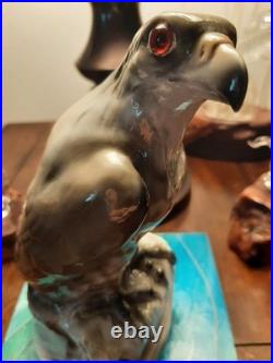 Antique Porcelain Pre-1900 Nicely Detailed Colorful Eagle. Superb Condition