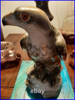 Antique Porcelain Pre-1900 Nicely Detailed Colorful Eagle. Superb Condition
