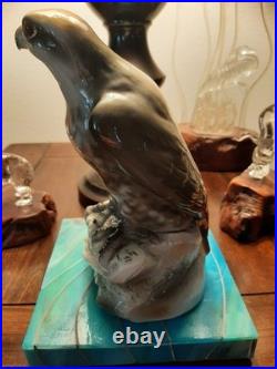 Antique Porcelain Pre-1900 Nicely Detailed Colorful Eagle. Superb Condition