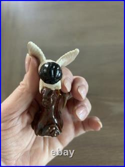 Antique Porcelain little Pair of Figurines Birds Chinese Cranes Marked Bottom