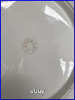 Antique Reticulated Lace Edge Porcelain Pastel Yellow Pink Mallard Duck Pheasant