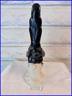 Antique Royal Vienna Magpie Porcelain Bird Figurine