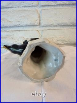 Antique Royal Vienna Magpie Porcelain Bird Figurine