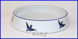 Antique Victoria Austria Blue Bird Childs Feeding Dish