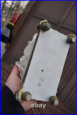 Antique german Muller Schwarza marked porcelain bisque statue figurine birds