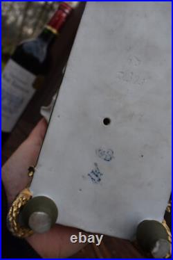 Antique german Muller Schwarza marked porcelain bisque statue figurine birds