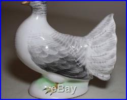 Antique hand painted signed Nippon porcelain bird dove pigeon figurine statue