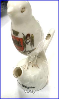 Antique porcelain bird whistle Norwich warbler