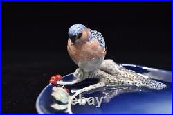 Art Nouveau Porcelain Bird Patterned Plate