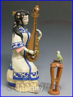 Art Pipa Musician Lady Bird Statue