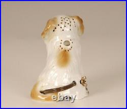 Art deco German porcelain figurine perfume lamp dog table lamp Aroma Pat