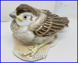Augarten Porcelain Sparrow Bird Figure Figurine Porzellan Wien