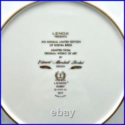 BOEHM BIRDS ANNUAL 7 OF 8 LIMITED EDITION PLATES LENOX 1970-1977 Set (no 1972)