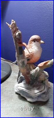 BUEN RETIRO Porcelain Bird Branch Ladybug Numbered 171/2000 Made in Spain VTG