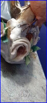 BUEN RETIRO Porcelain Bird Branch Ladybug Numbered 171/2000 Made in Spain VTG