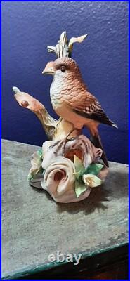 BUEN RETIRO Porcelain Bird Branch Ladybug Numbered 171/2000 Made in Spain VTG