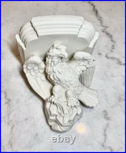 Bald Eagle 19thC Parian Porcelain Figurine Sculpture American Antique Shelf