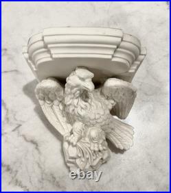 Bald Eagle 19thC Parian Porcelain Figurine Sculpture American Antique Shelf