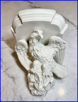 Bald Eagle 19thC Parian Porcelain Figurine Sculpture American Antique Shelf