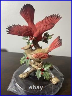 Beautiful Classic Porcelain By Homco Cardinals In Winter 8810