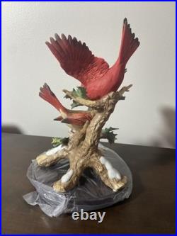 Beautiful Classic Porcelain By Homco Cardinals In Winter 8810