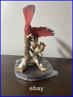 Beautiful Classic Porcelain By Homco Cardinals In Winter 8810