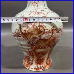 Beautiful Collectable Art Handmade Famille Rose Porcelain Bird Vase