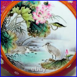 Beautiful Collectable Art Handmade Painting Famille Rose Porcelain Bird Vase