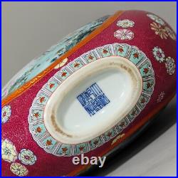 Beautiful Collectable Art Handmade Painting Famille Rose Porcelain Bird Vase