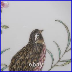 Beautiful Collectable Art Handwork Famille Rose Porcelain Bird Plate