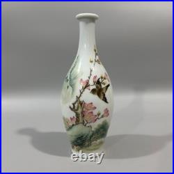 Beautiful Collectable Art Handwork Famille Rose Porcelain Bird Vase
