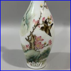 Beautiful Collectable Art Handwork Famille Rose Porcelain Bird Vase