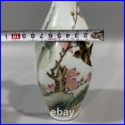 Beautiful Collectable Art Handwork Famille Rose Porcelain Bird Vase