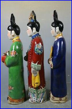 Beautiful chinese famille rose porcelain The Queen and the Palace Girl