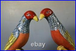 Beautiful chinese famille rose porcelain a pair bird