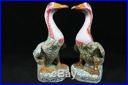 Beautiful chinese famille rose porcelain ducks