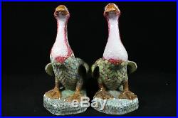 Beautiful chinese famille rose porcelain ducks