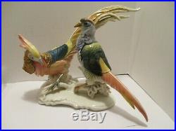 Birds Porcelain Figurine ENS Germany Karl Ens Volkstedt Double Figure Statue