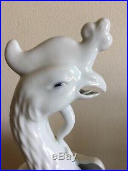 Blanc de chine Antique CHINESE Porcelain Phoenix birds porcelain figurine pair