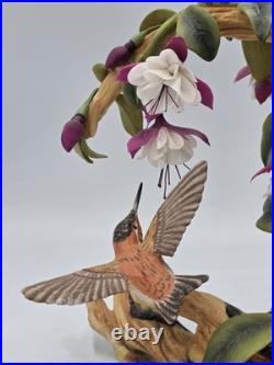 Boehm BIRDS Rufus Hummingbird With Fuchsia 10395 Limited Edition