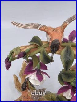 Boehm BIRDS Rufus Hummingbird With Fuchsia 10395 Limited Edition