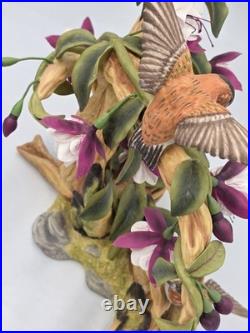 Boehm BIRDS Rufus Hummingbird With Fuchsia 10395 Limited Edition