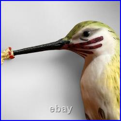 Boehm Calliope Hummingbird Hibiscus Porcelain Sculpture Limited Edition #495 USA