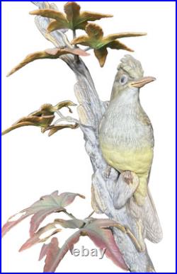 Boehm'Crested Flycatcher' #488 LE 500 Porcelain Bird Sculpture Figurine, 20