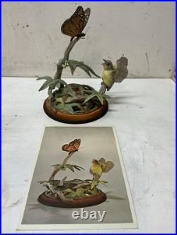 Boehm Fledgling Canada Warbler with Monarch Butterfly #491 Limited Edition/750