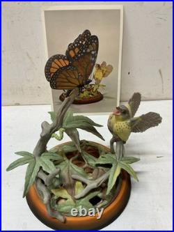 Boehm Fledgling Canada Warbler with Monarch Butterfly #491 Limited Edition/750