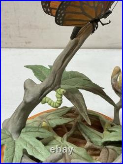 Boehm Fledgling Canada Warbler with Monarch Butterfly #491 Limited Edition/750